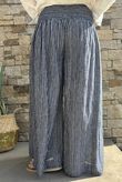 Marina Chalk Stripe Palazzo Pant Navy